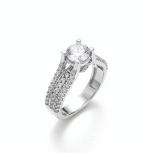 SOLITAIRE WH.T 925 SILVER RING
