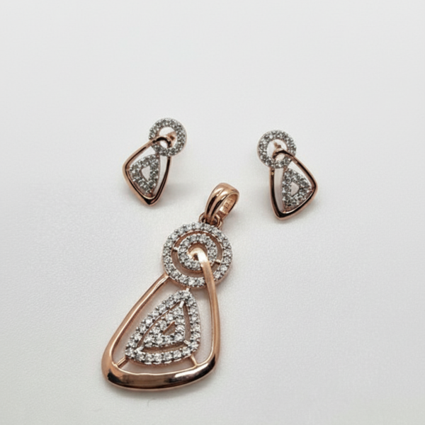 CZ RG RO.TG 925 SILVER PENDENT SET