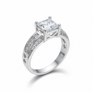 SOLITAIRE WH.T 925 SILVER RING