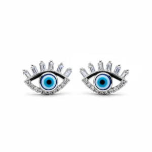 Cz wh.t Evileye 925 Silver Tops