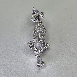 WH.T CZ 925 SILVER DANGLERS