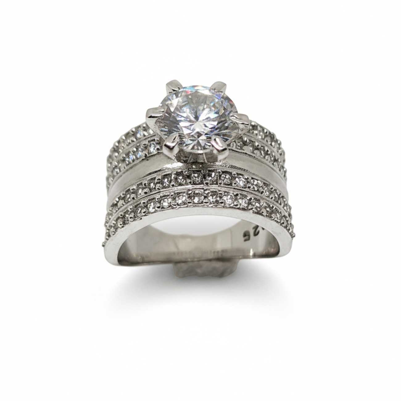 925 SILVER SOLITARE RING