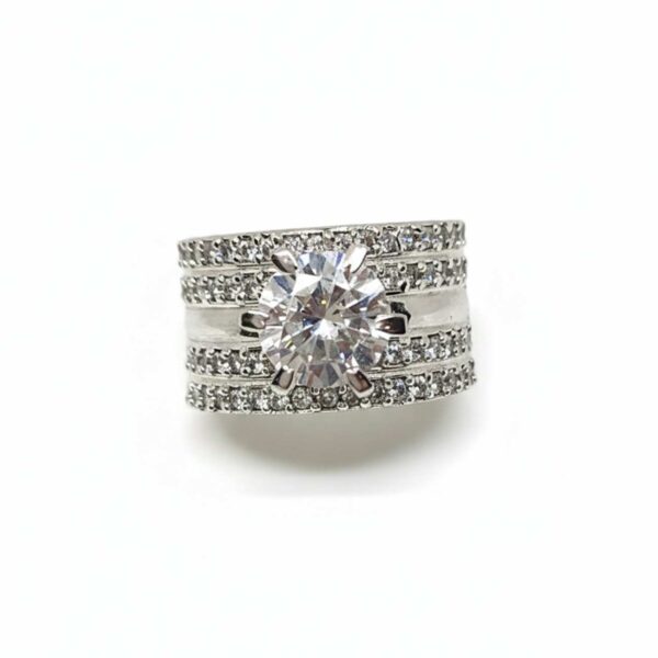 925 SILVER SOLITARE RING - Image 4