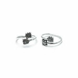 925 SILVER DIAMOND TOE RING