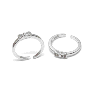 925 SILVER BOW TOE RING