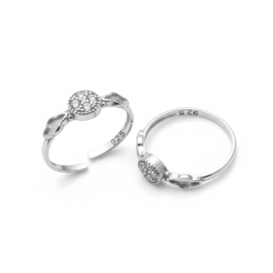 925 SILVER CLOVER TOE RING
