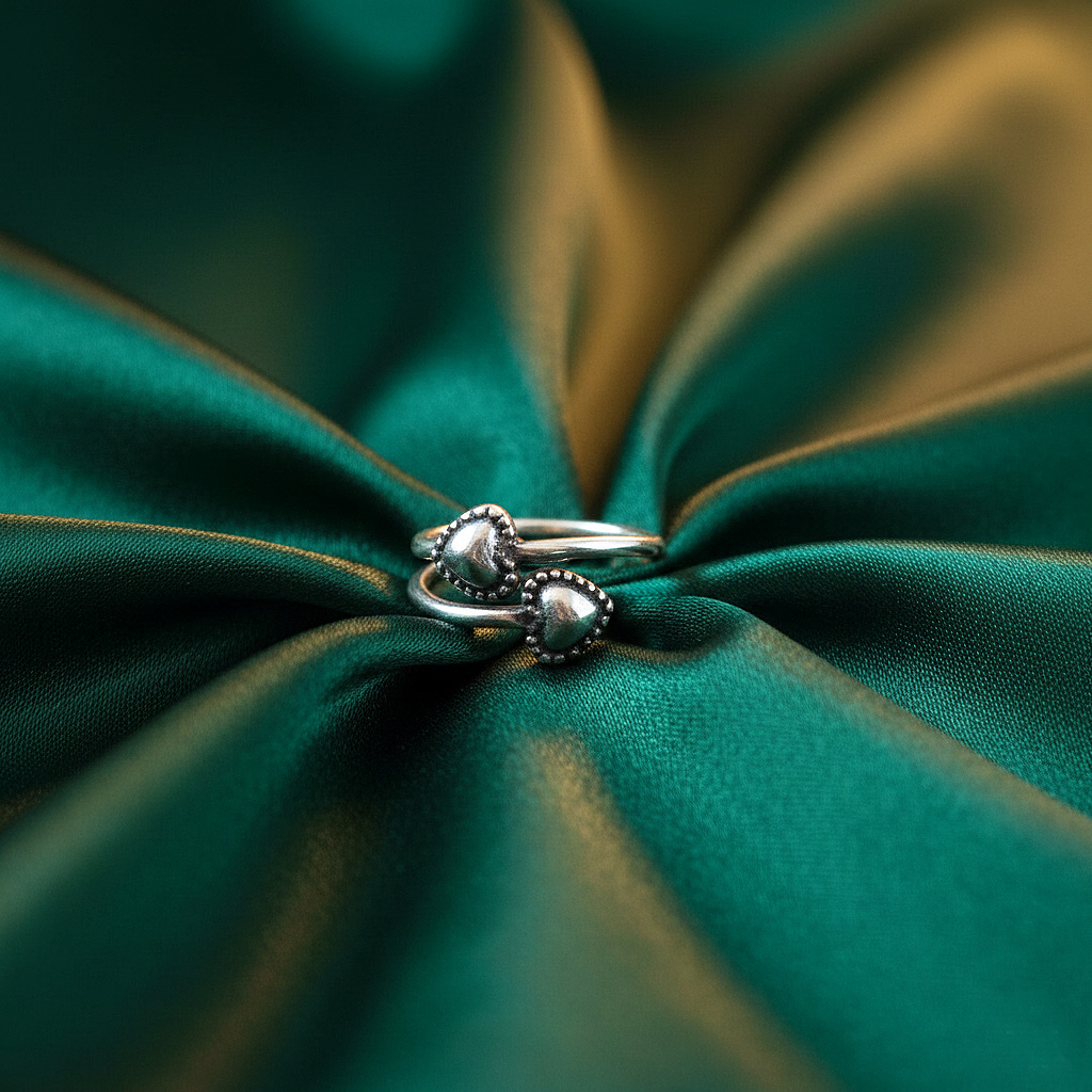 925 SILVER HEART TOE RING - Image 2