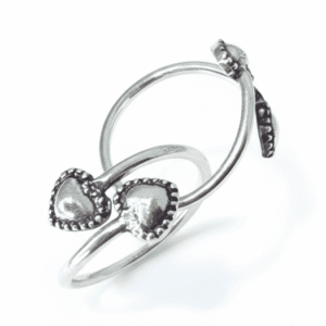 925 SILVER HEART TOE RING