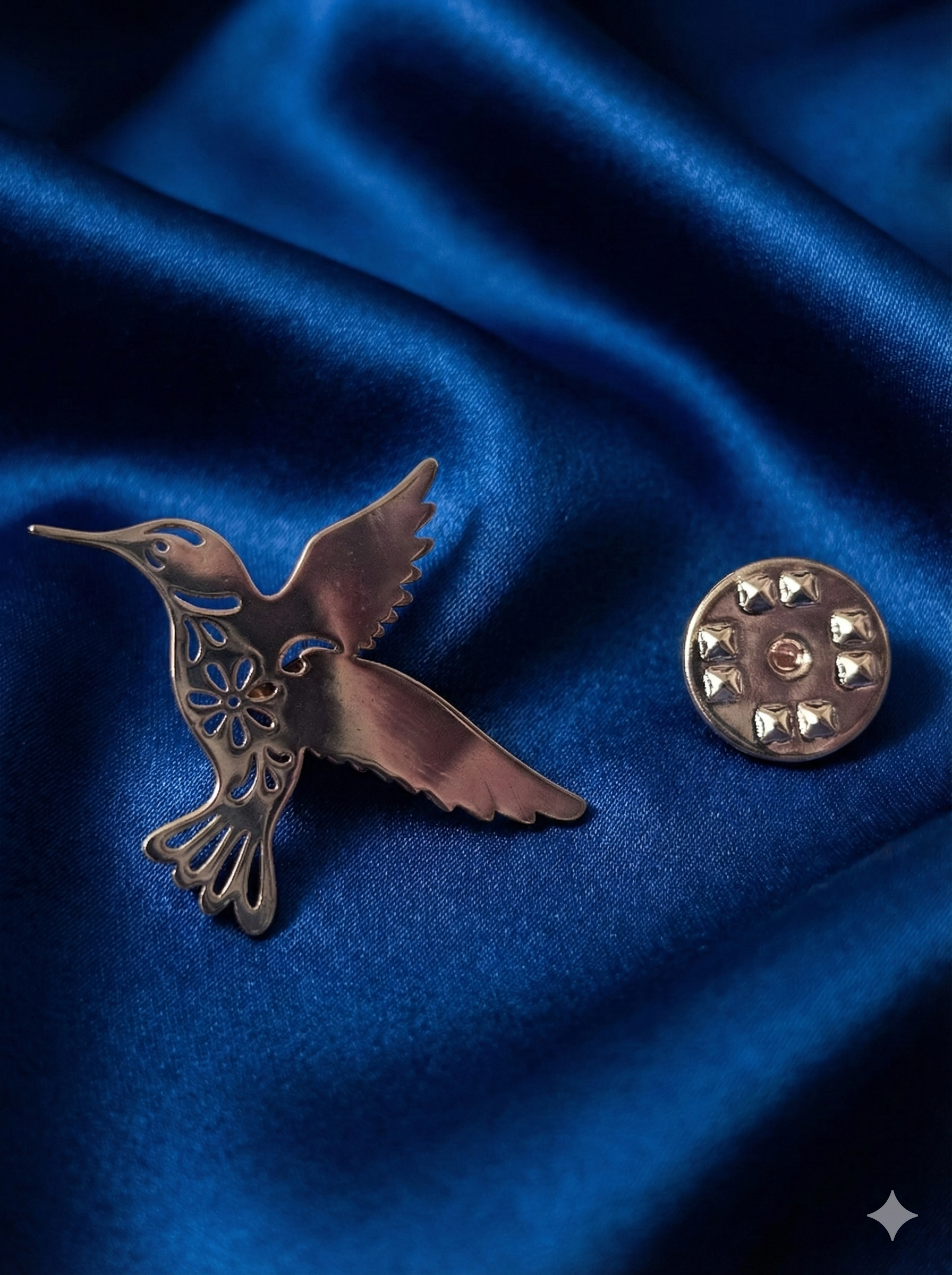 Hummingbird Elegance Brooch (925 SILVER) - Image 2