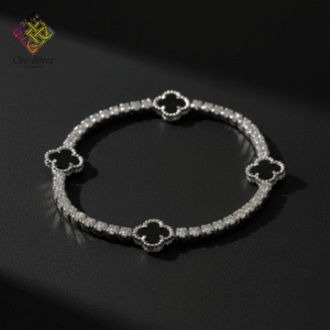 Black Clover CZ Bracelet (925 SILVER)