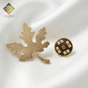 Golden Maple Leaf Brooch