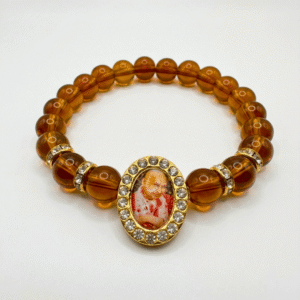 BROWN GURUJI BEAD BRACELET