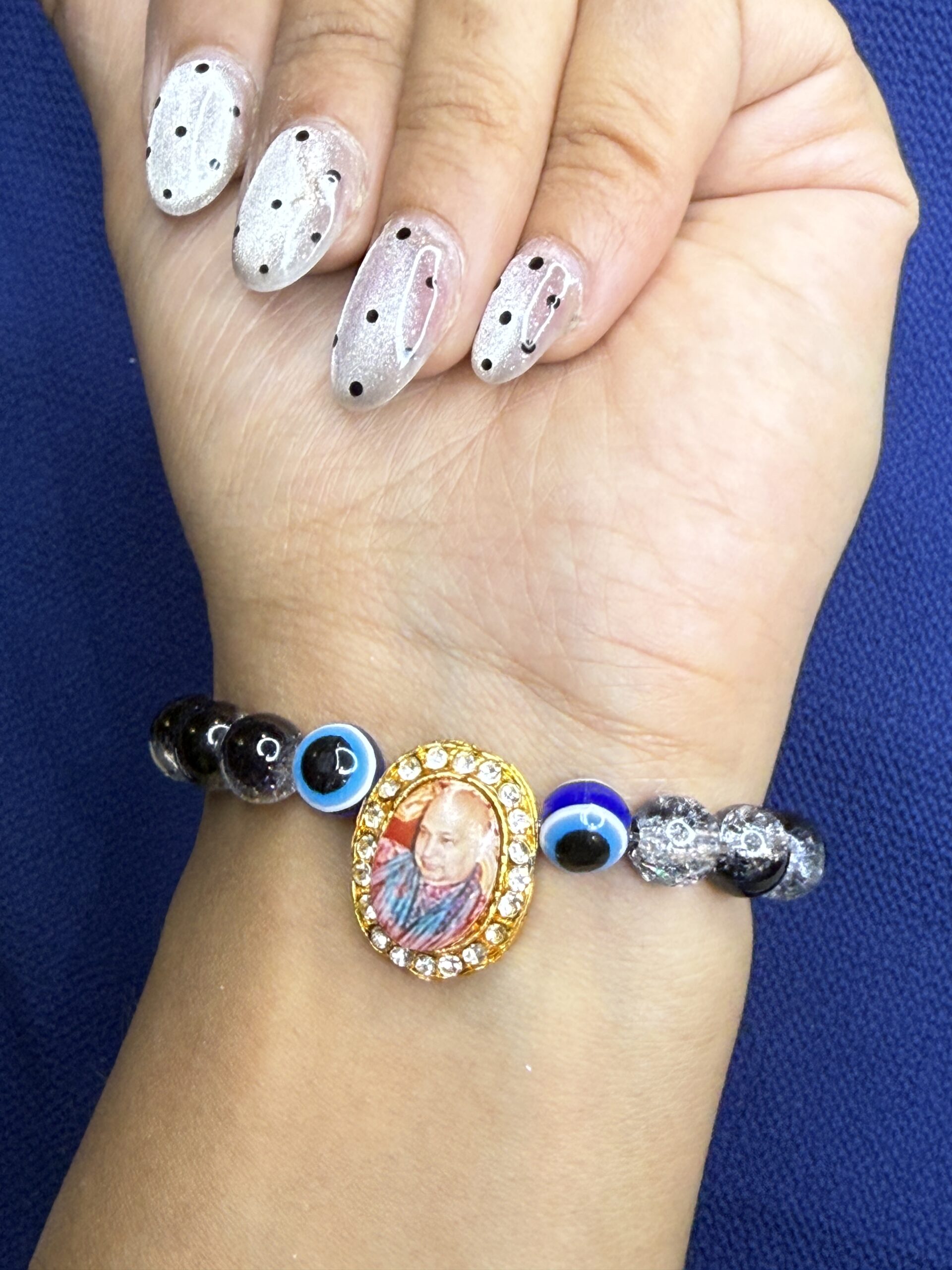 DUAL COLOUR BLACK GURUJI BRACELET